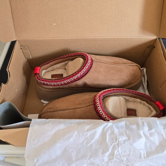 Ugg NIB Ugg Tazz Women's Slipper Sz 11 Chestnut w/ Tags & Shipping Ret $207.33 - Picture 6 of 7